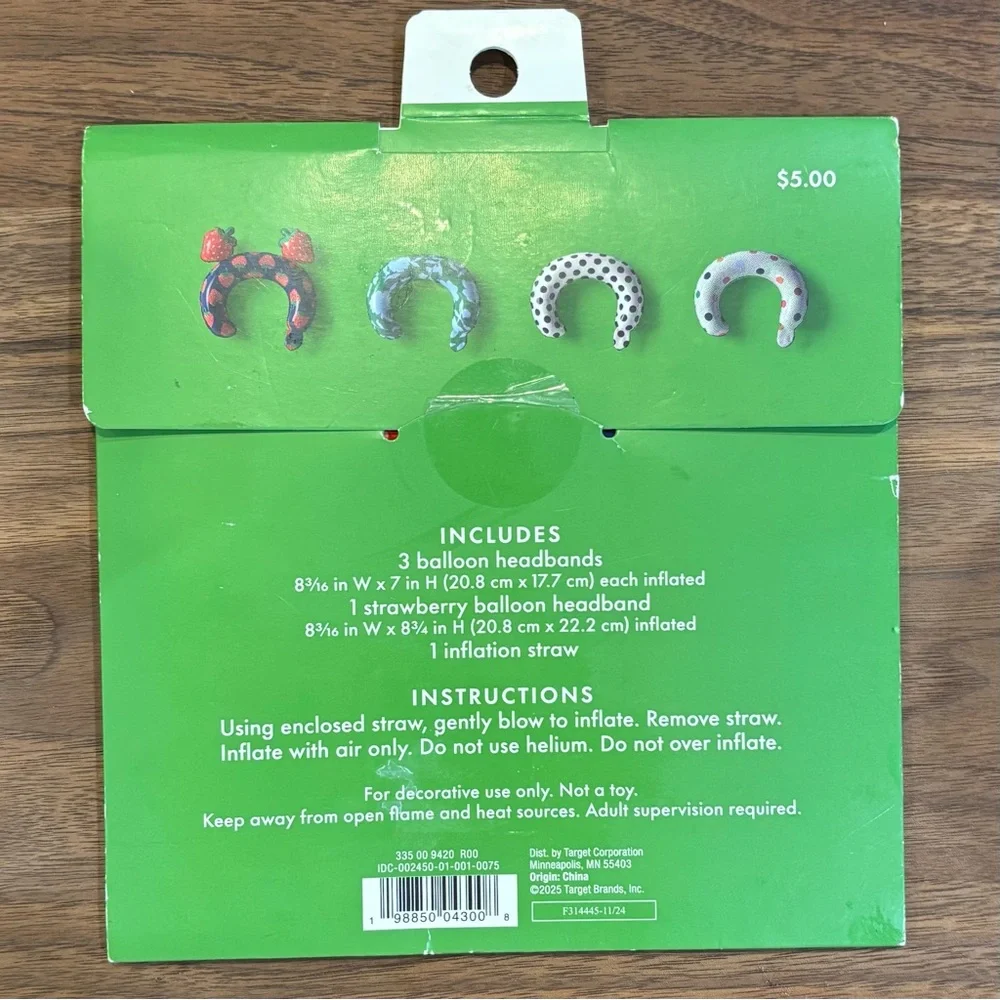 Kate Spade New York x Target set of 4 inflatable headbands limited edition NEW